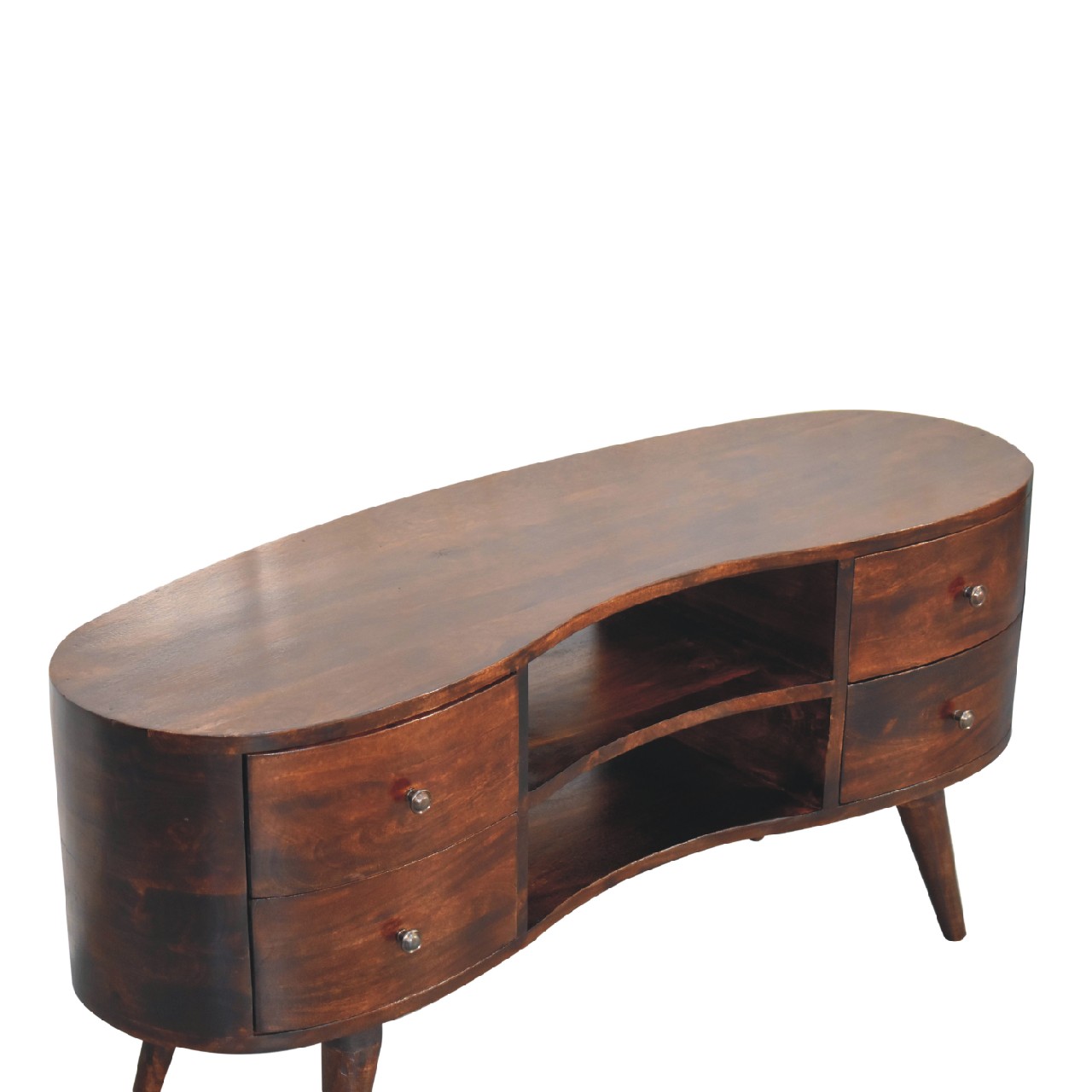 Light Walnut Wave Entertainment Unit - Image 9