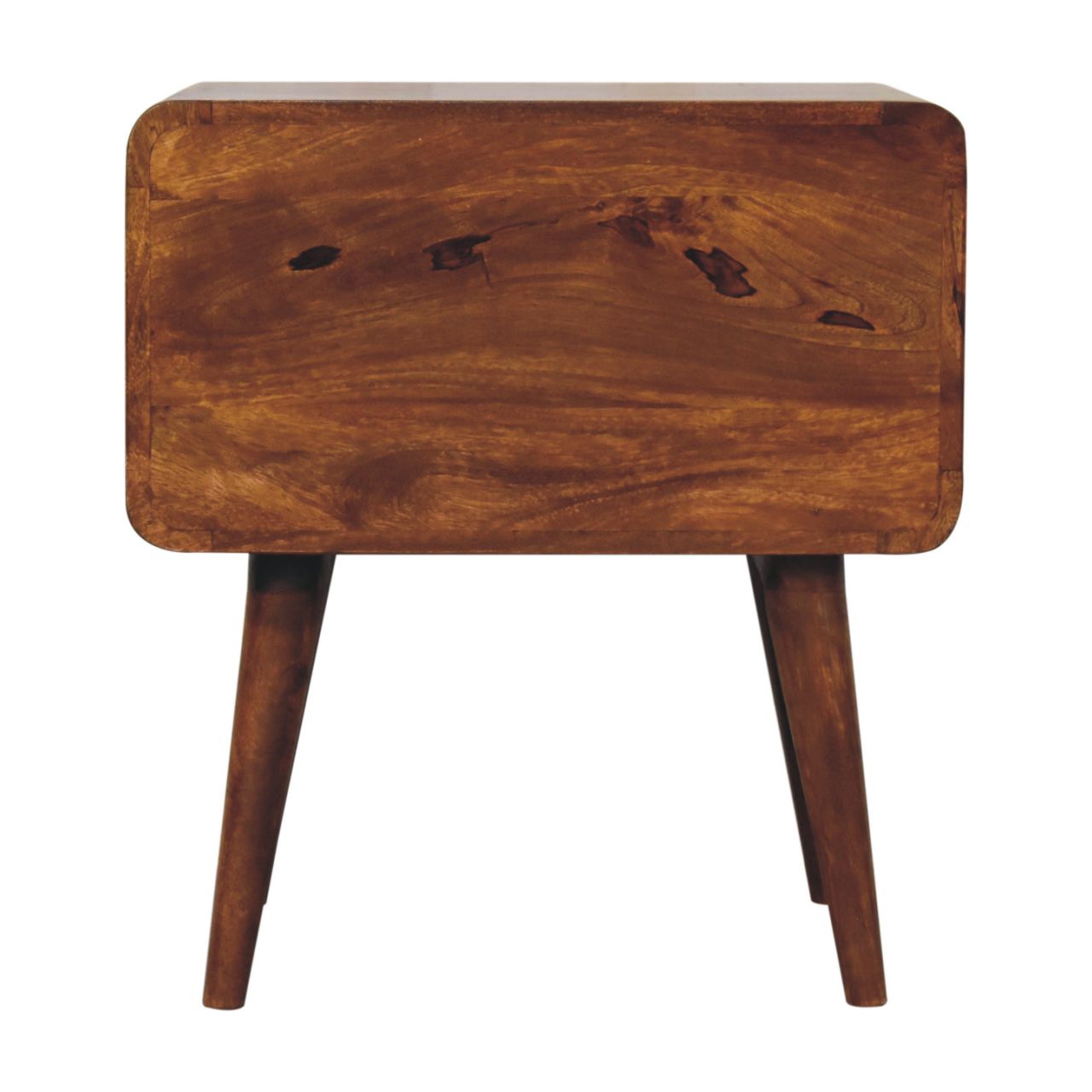 Large Curved Chestnut Bedside - Image 9