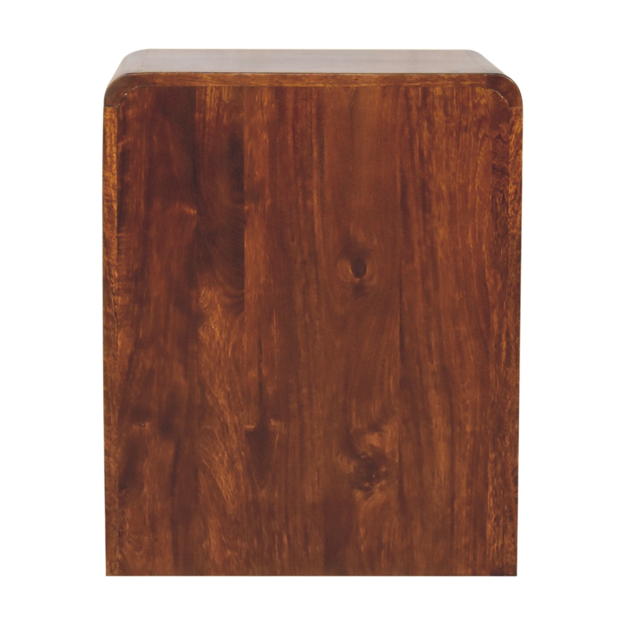 Chestnut T-Bar Rounded Bedside - Image 9