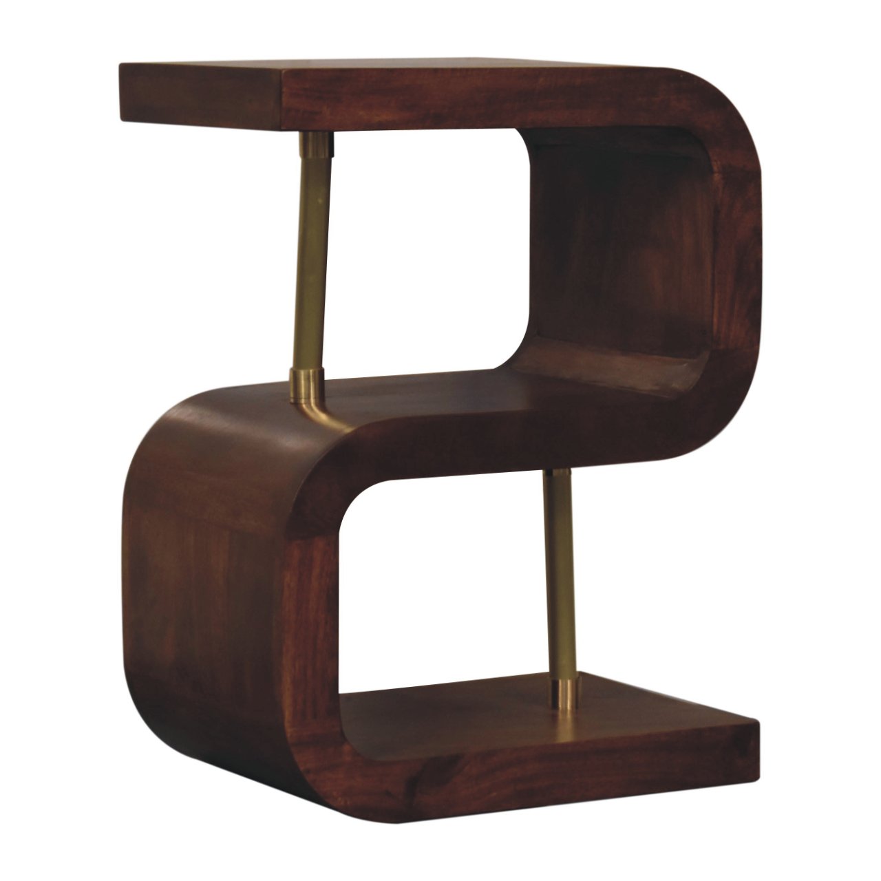 S-curve Brass Bedside - Image 2
