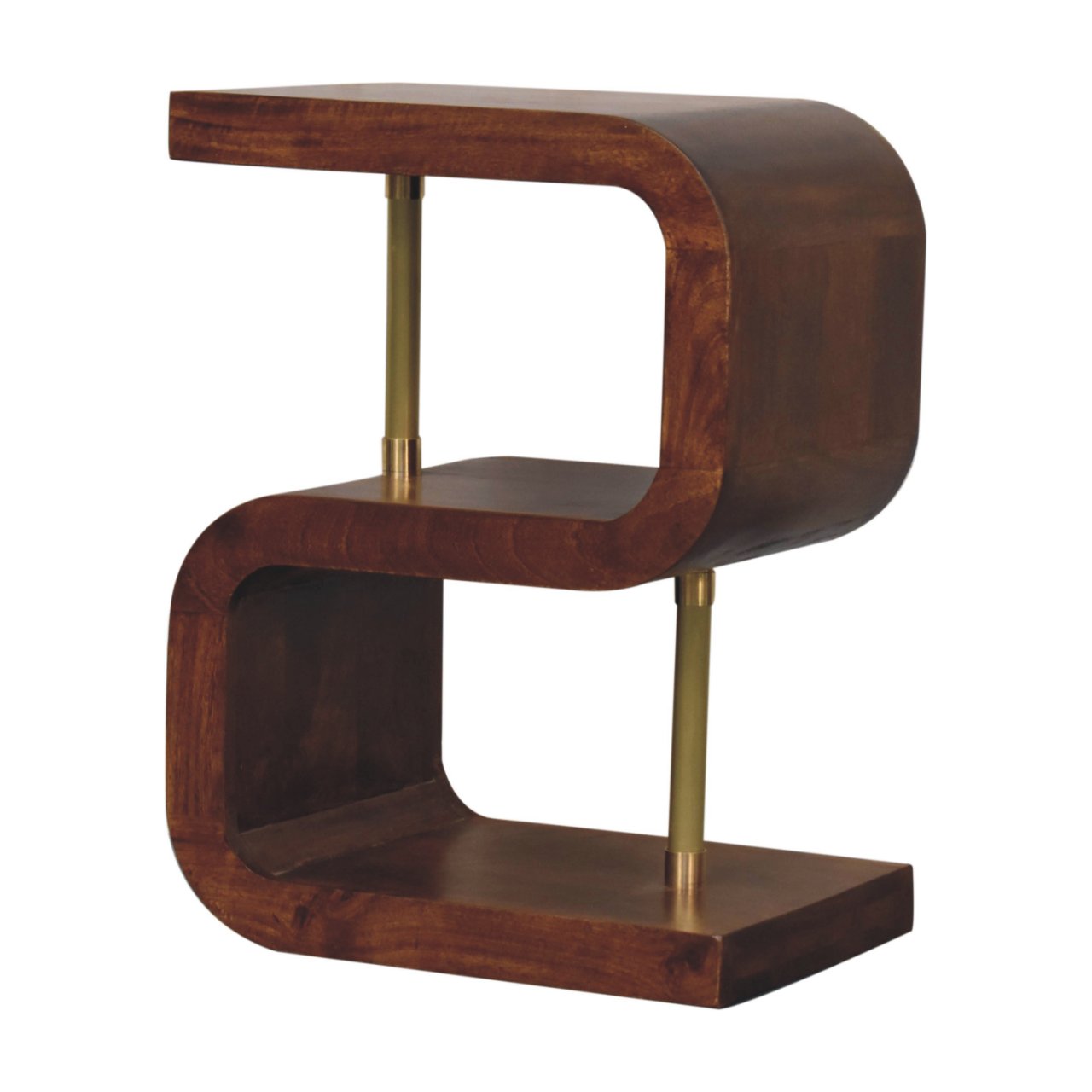 S-curve Brass Bedside - Image 3