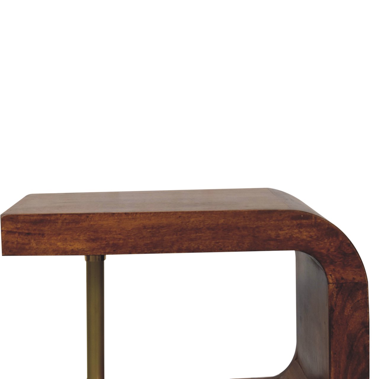 S-curve Brass Bedside - Image 4
