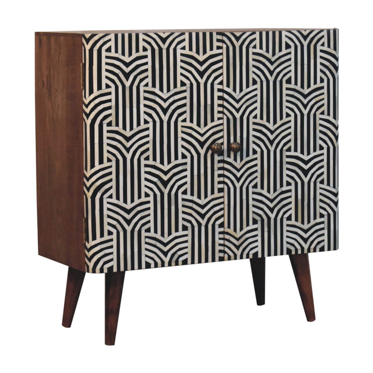 Honey Caramel Edessa Bone Inlay Cabinet - Image 2