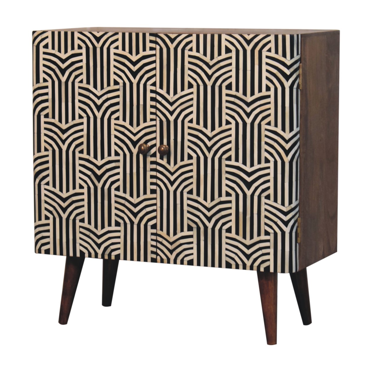 Honey Caramel Edessa Bone Inlay Cabinet - Image 3