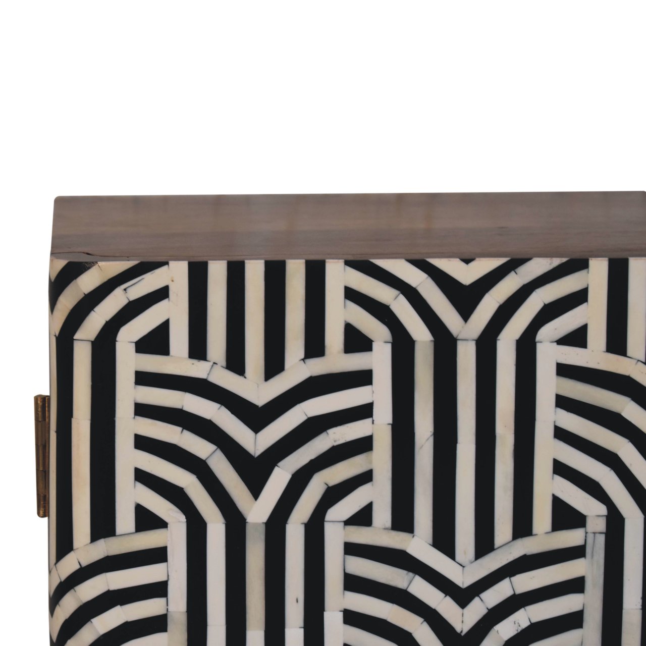Honey Caramel Edessa Bone Inlay Cabinet - Image 4