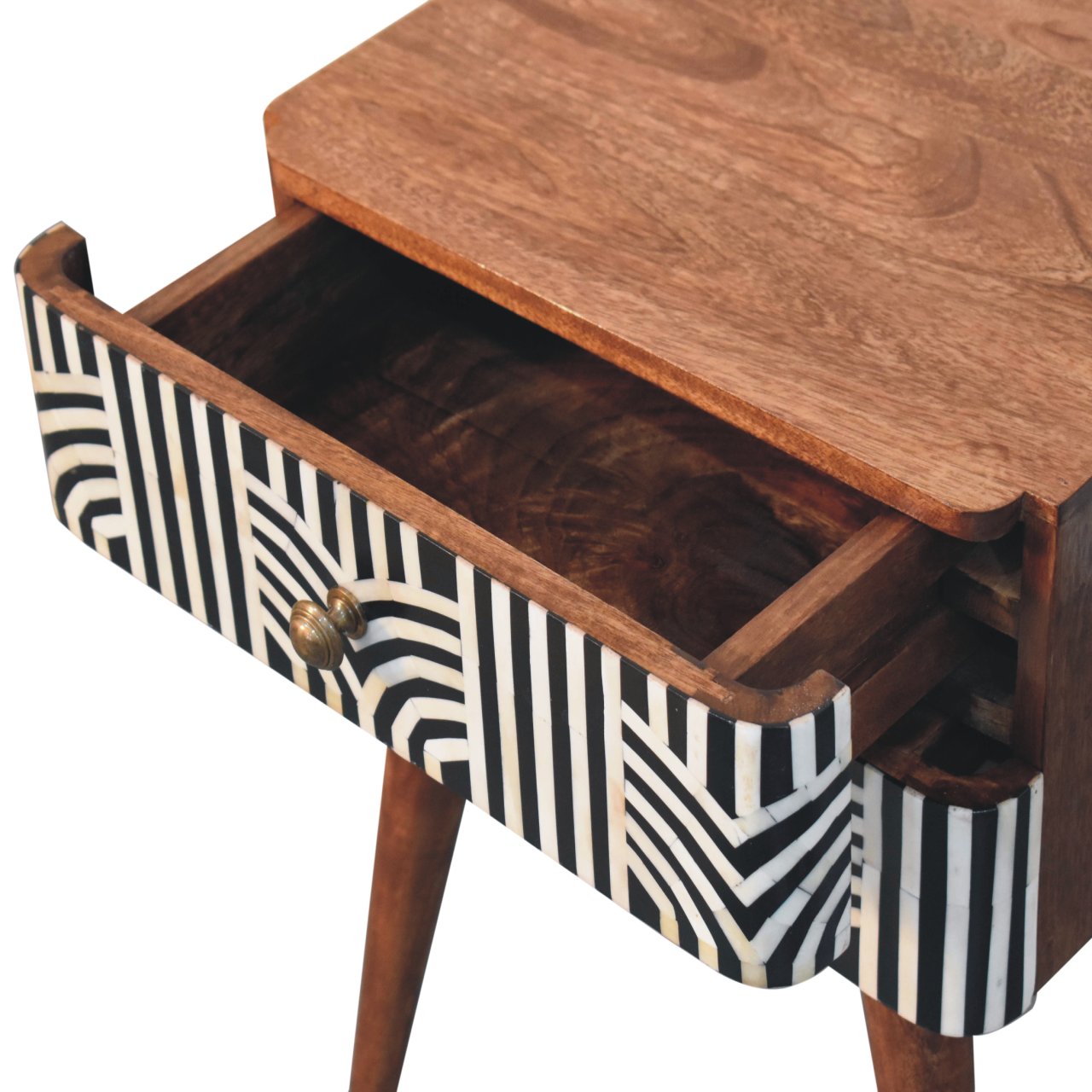 Honey Caramel Edessa Bone Inlay Bedside - Image 6