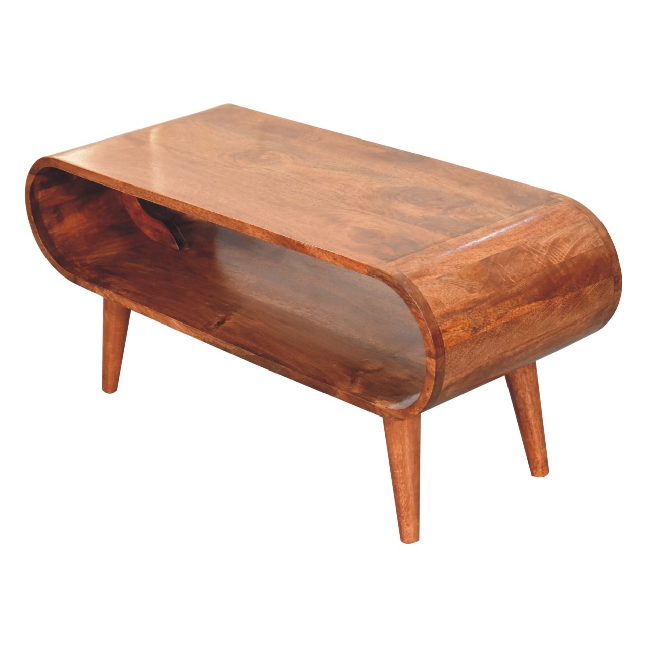 Amaya Nordic Style Honey Caramel Coffee Table - Image 5