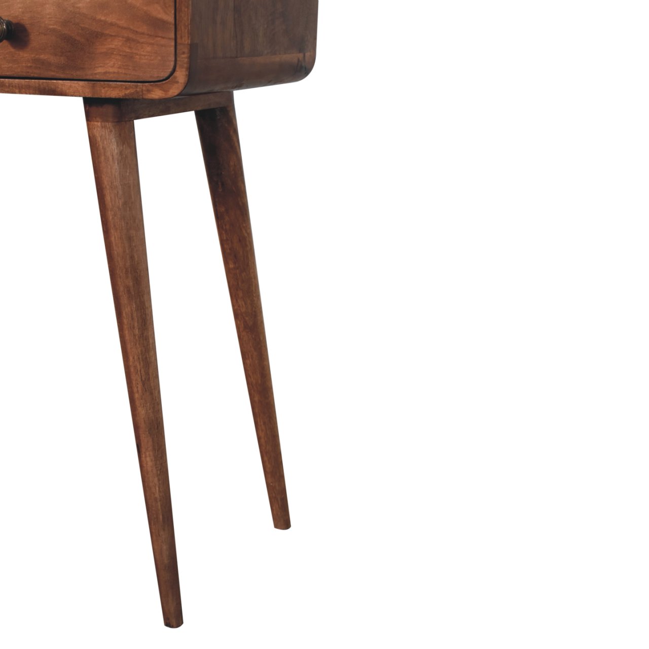 Curved Honey Caramel Console Table - Image 7