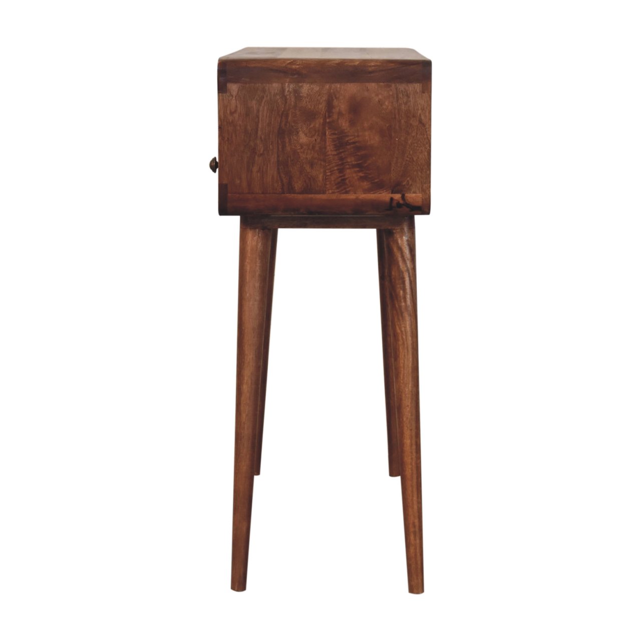 Curved Honey Caramel Console Table - Image 8