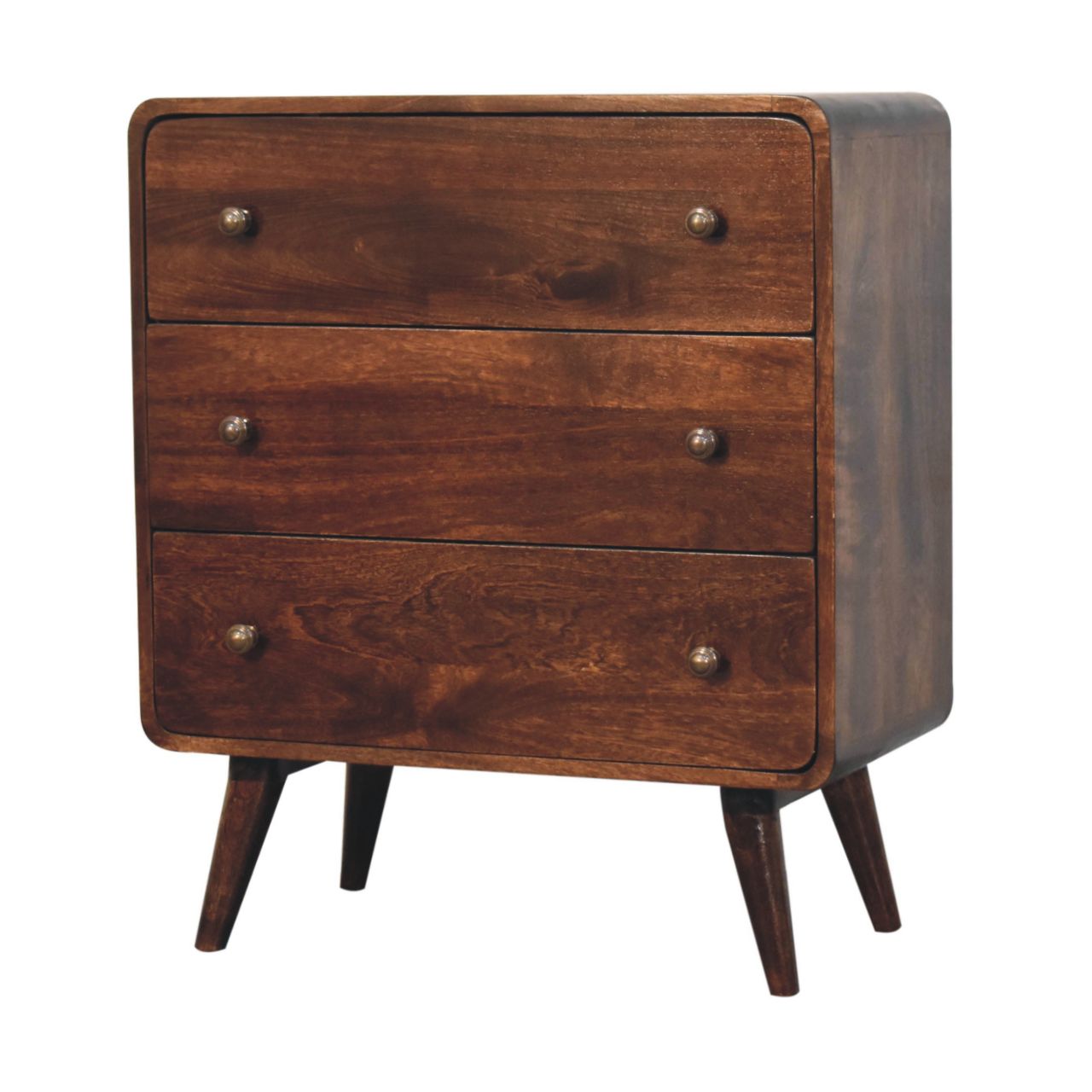 Curved California Walnut Chest - Image 2