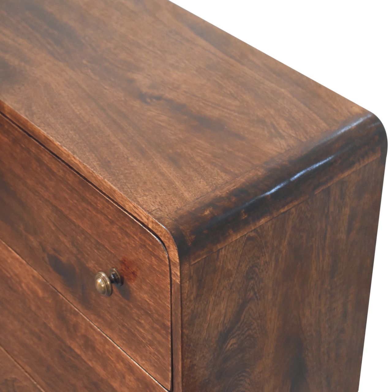 Curved California Walnut Chest - Image 4
