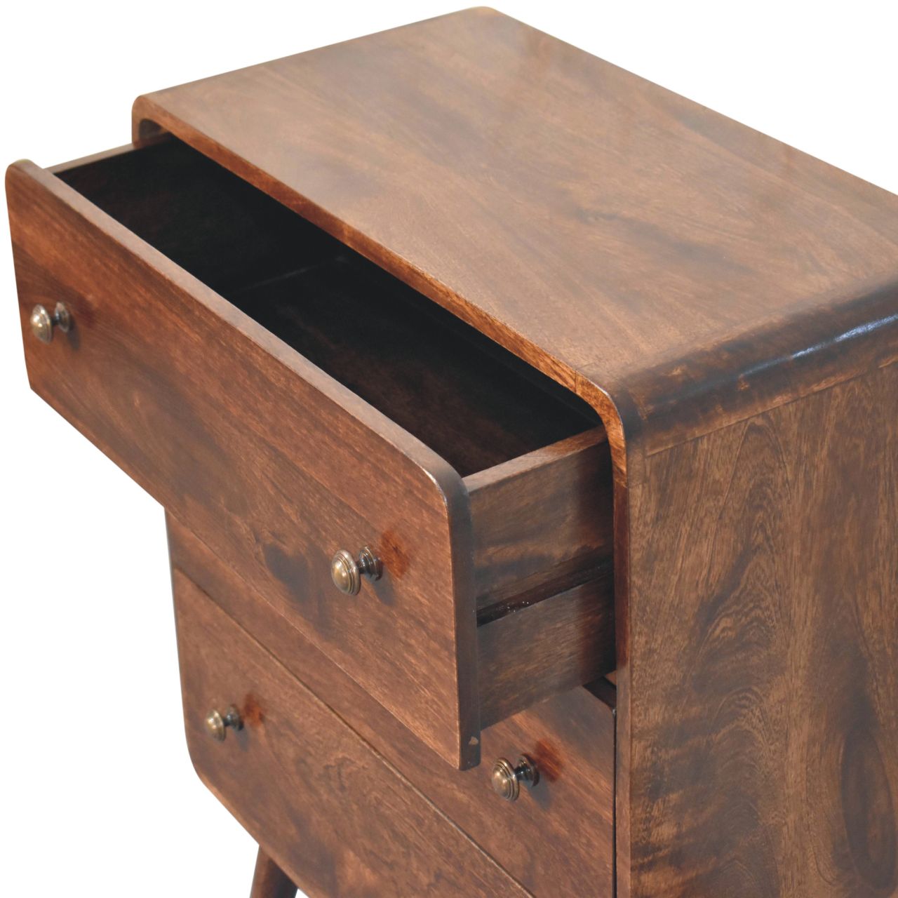 Curved California Walnut Chest - Image 5