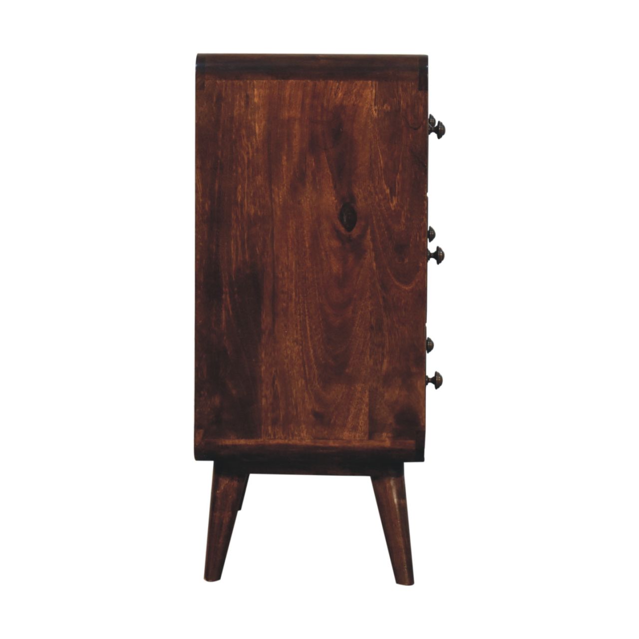 Curved California Walnut Chest - Image 7