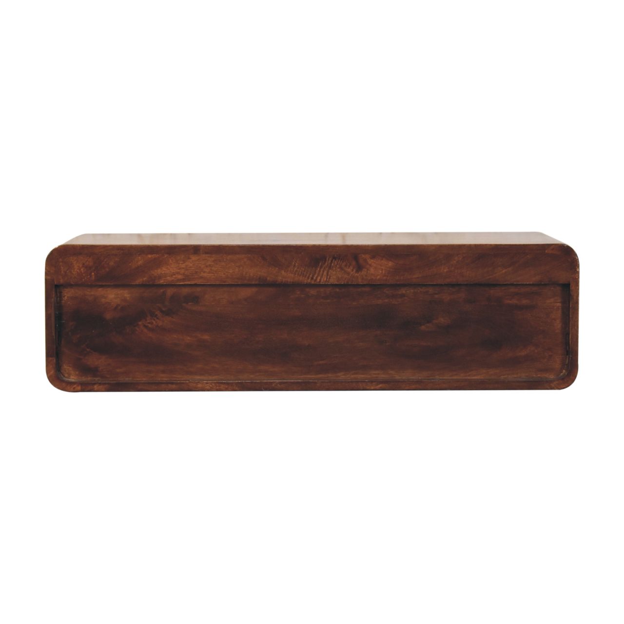 Floating California Walnut Open Console - Image 8