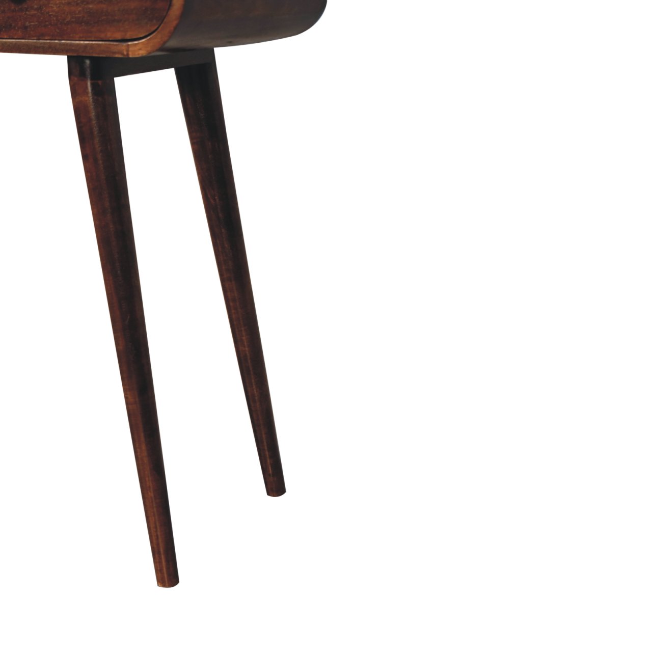 California Walnut Curved Edge Console Table - Image 7