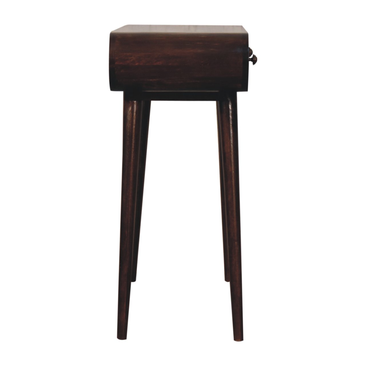 California Walnut Curved Edge Console Table - Image 8