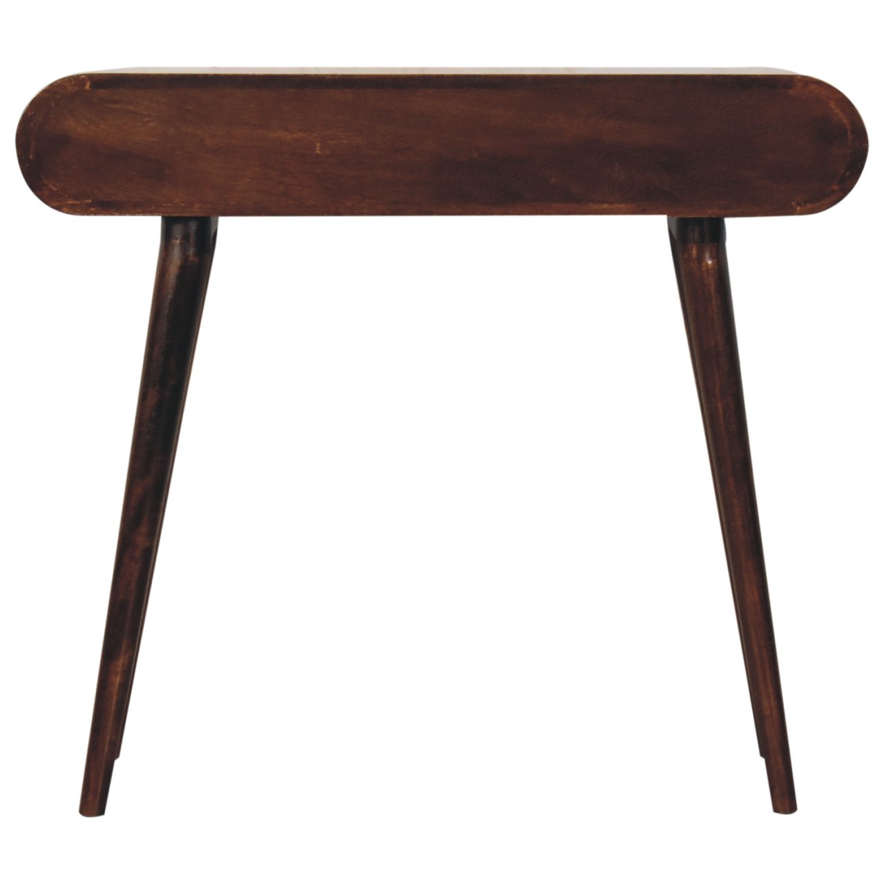 California Walnut Curved Edge Console Table - Image 9