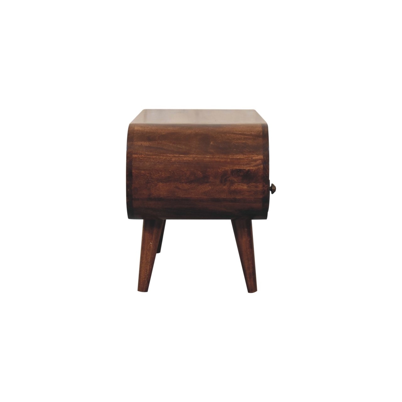California Walnut Circular TV Stand - Image 8