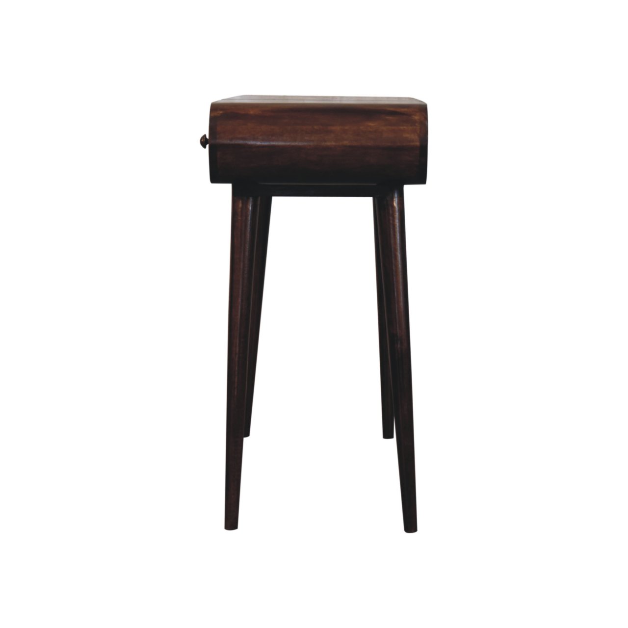 California Walnut Dressing Table with Foldable Mirror - Image 9