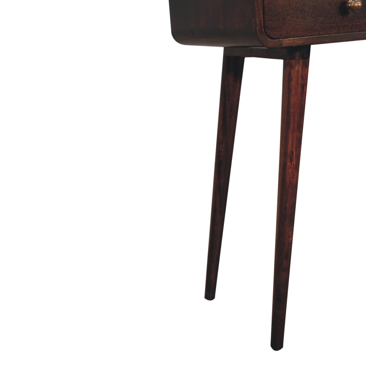 Curved California Walnut Console Table - Image 7