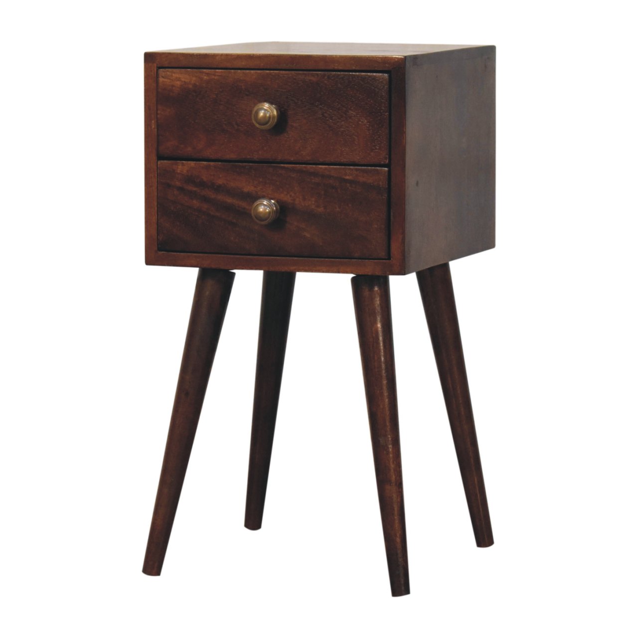 Mini 2 DrawerCalifornia Walnut Bedside - Image 2