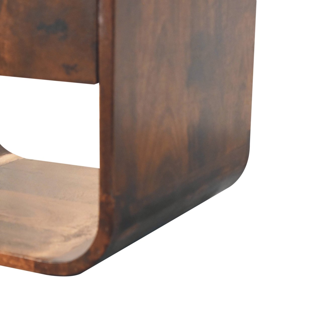 California Walnut Curved Edge Bedside - Image 7