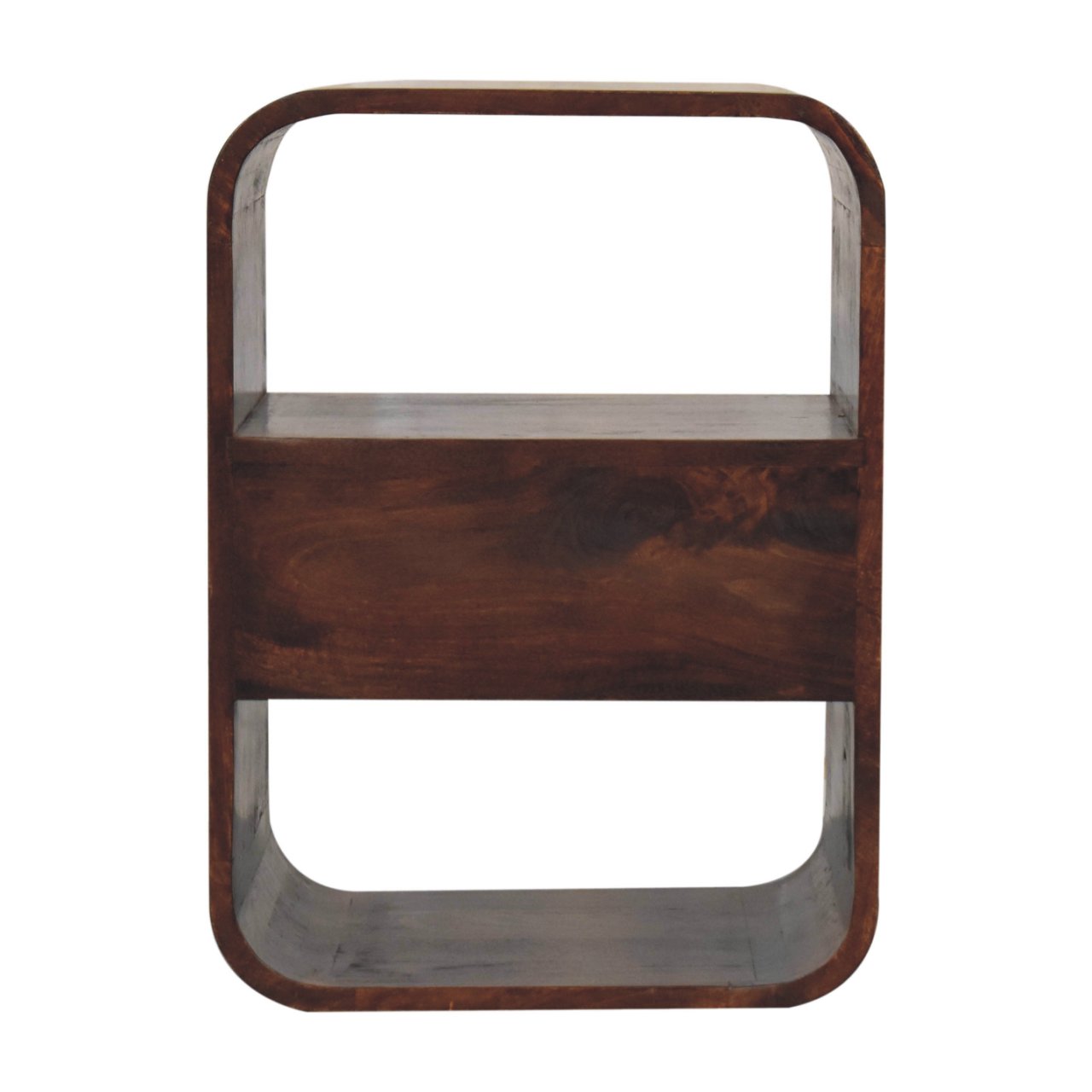 California Walnut Curved Edge Bedside - Image 9