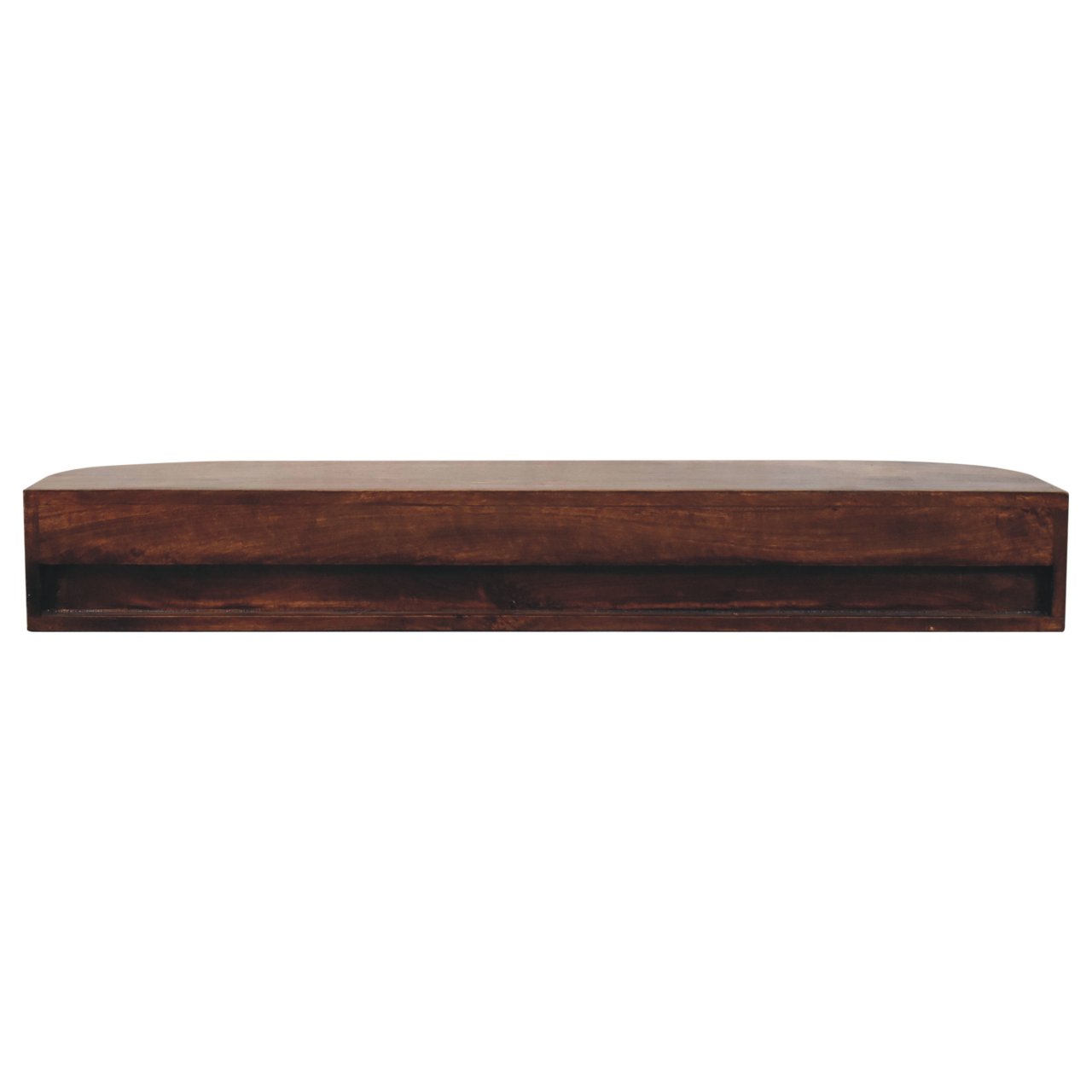 Lunar 2 Drawer Wall Mounted Chestnut Console - Image 8