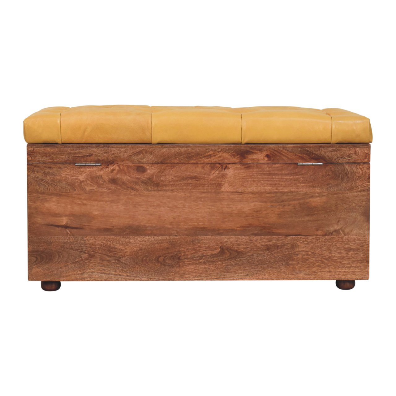 Buffalo Hide Honey Caramel Storage Trunk - Image 10