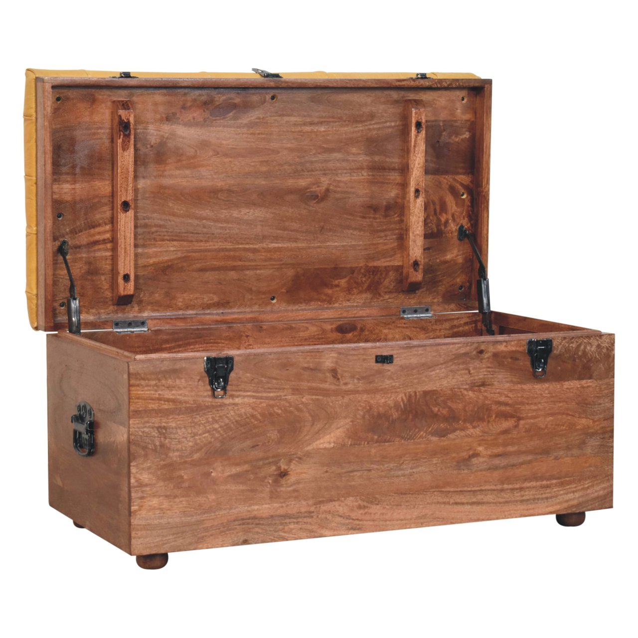 Buffalo Hide Honey Caramel Storage Trunk - Image 7