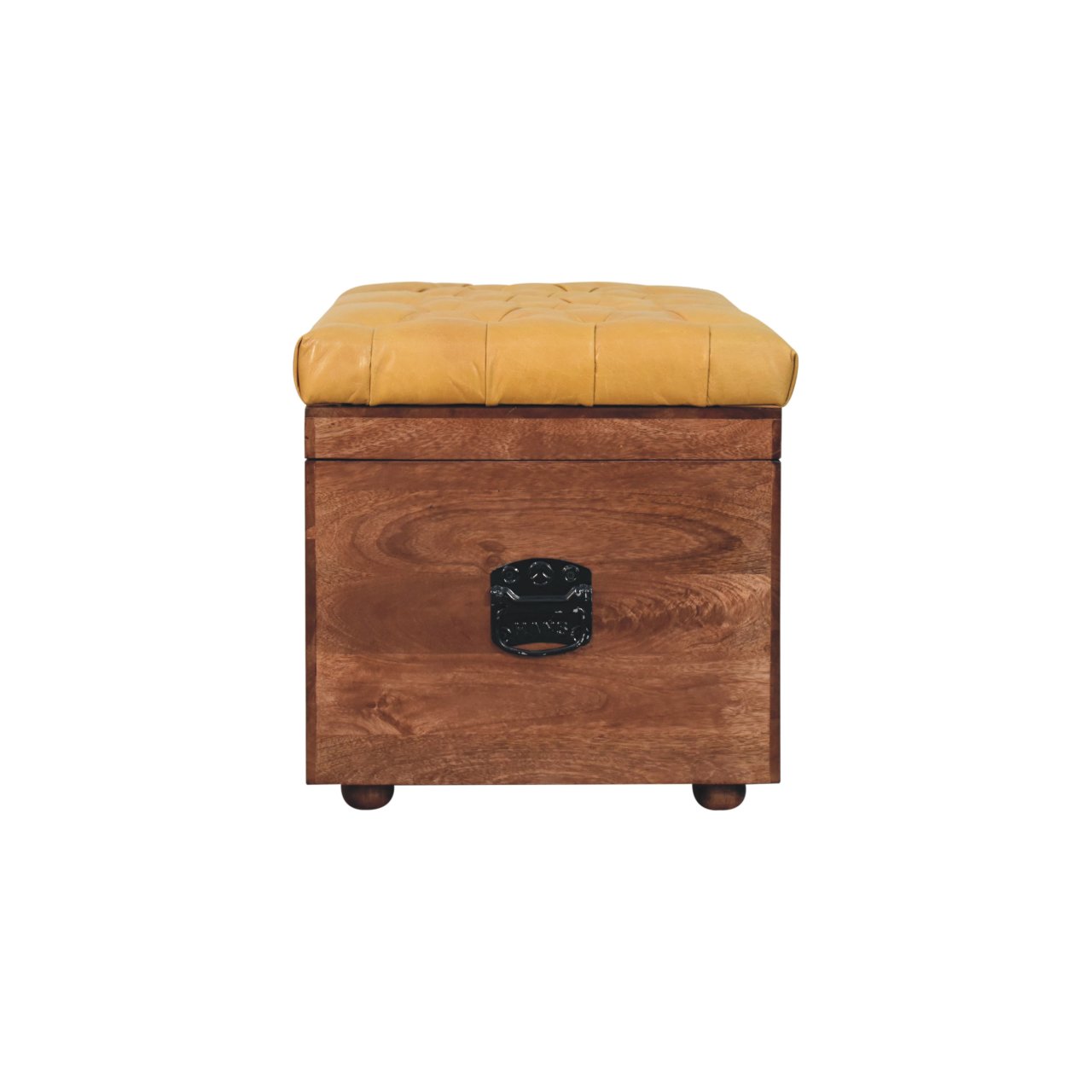 Buffalo Hide Honey Caramel Storage Trunk - Image 9