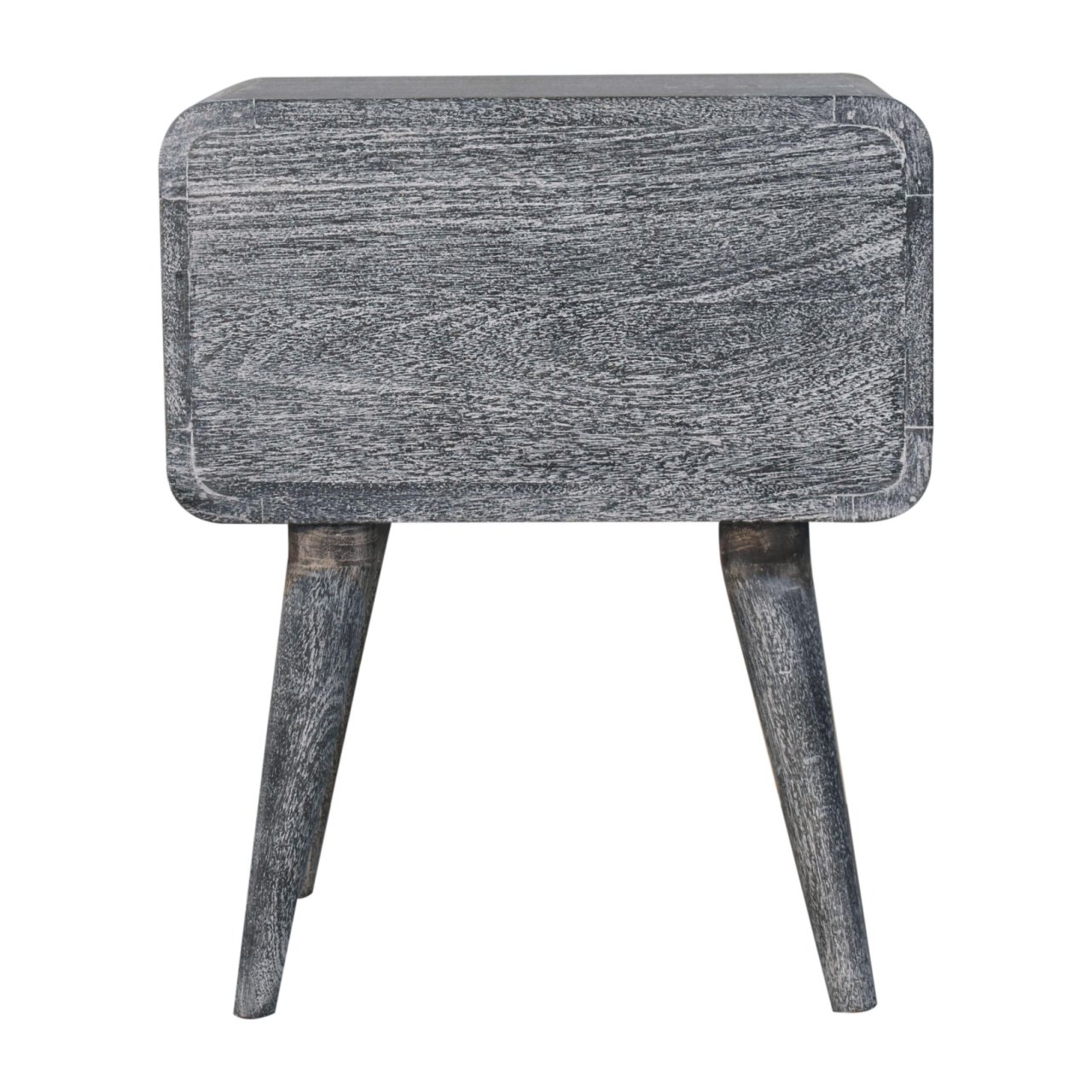 Sandblasted Ash Curved Bedside - Image 10