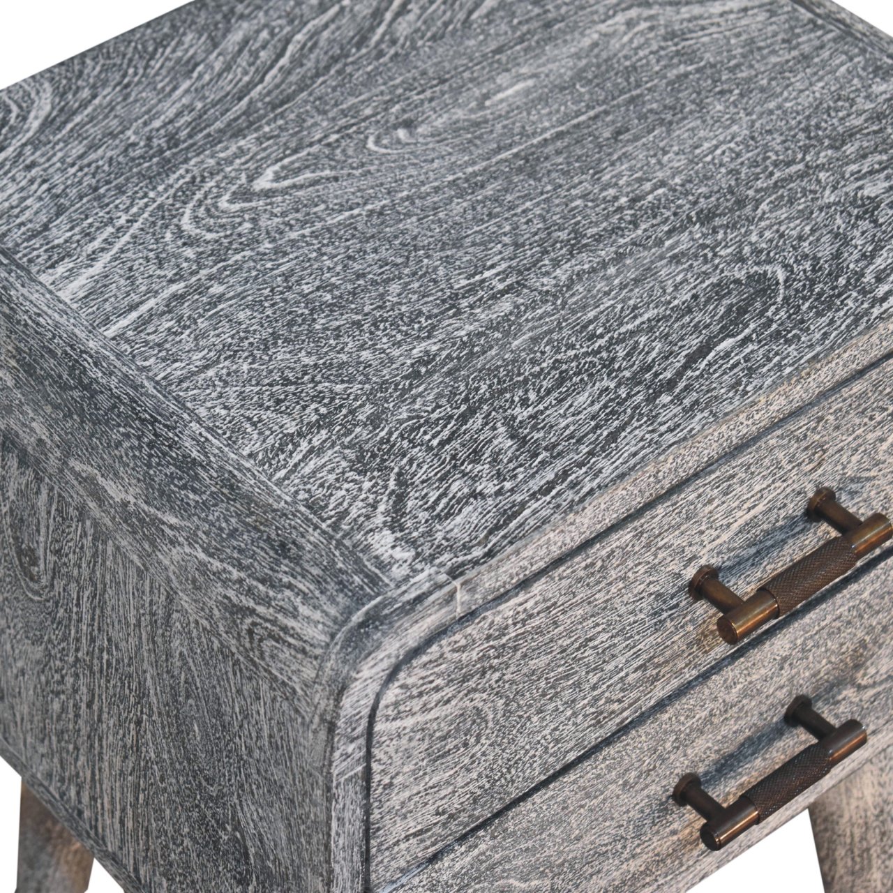 Sandblasted Ash Curved Bedside - Image 6
