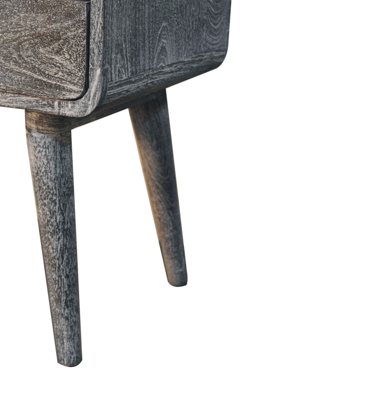 Sandblasted Ash Curved Bedside - Image 8