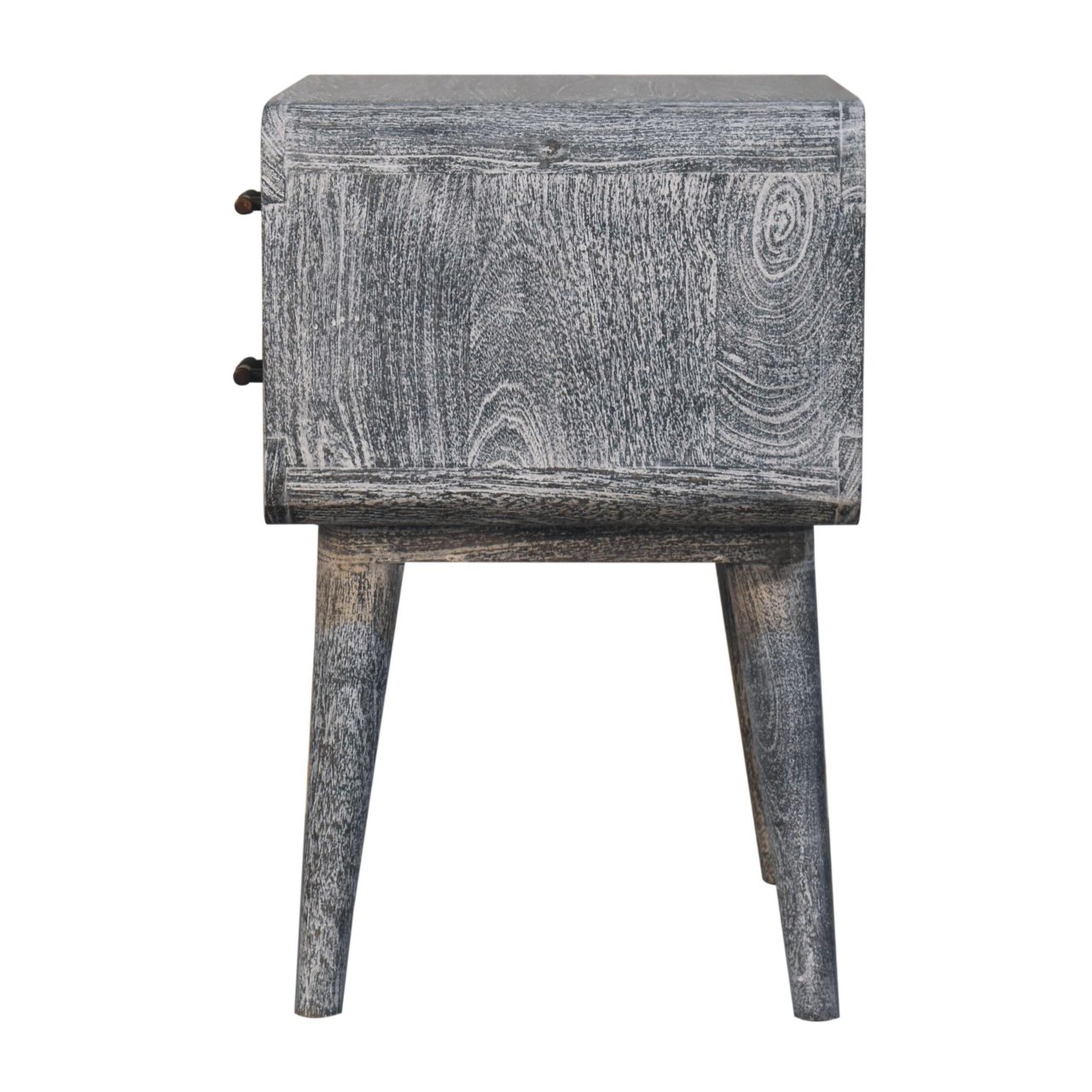 Sandblasted Ash Curved Bedside - Image 9