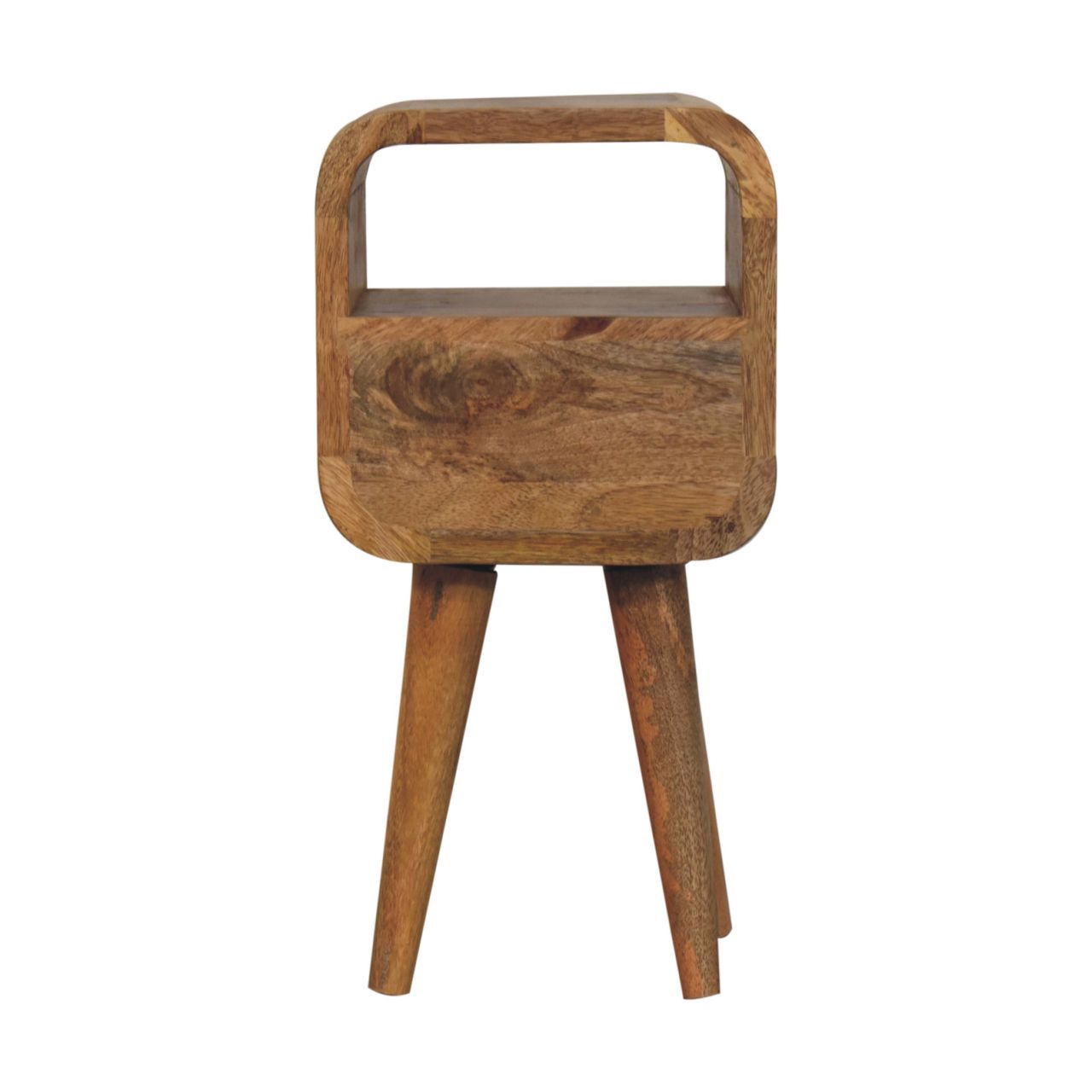 Extra Mini Oakish Curve Open Slot Bedside - Image 9