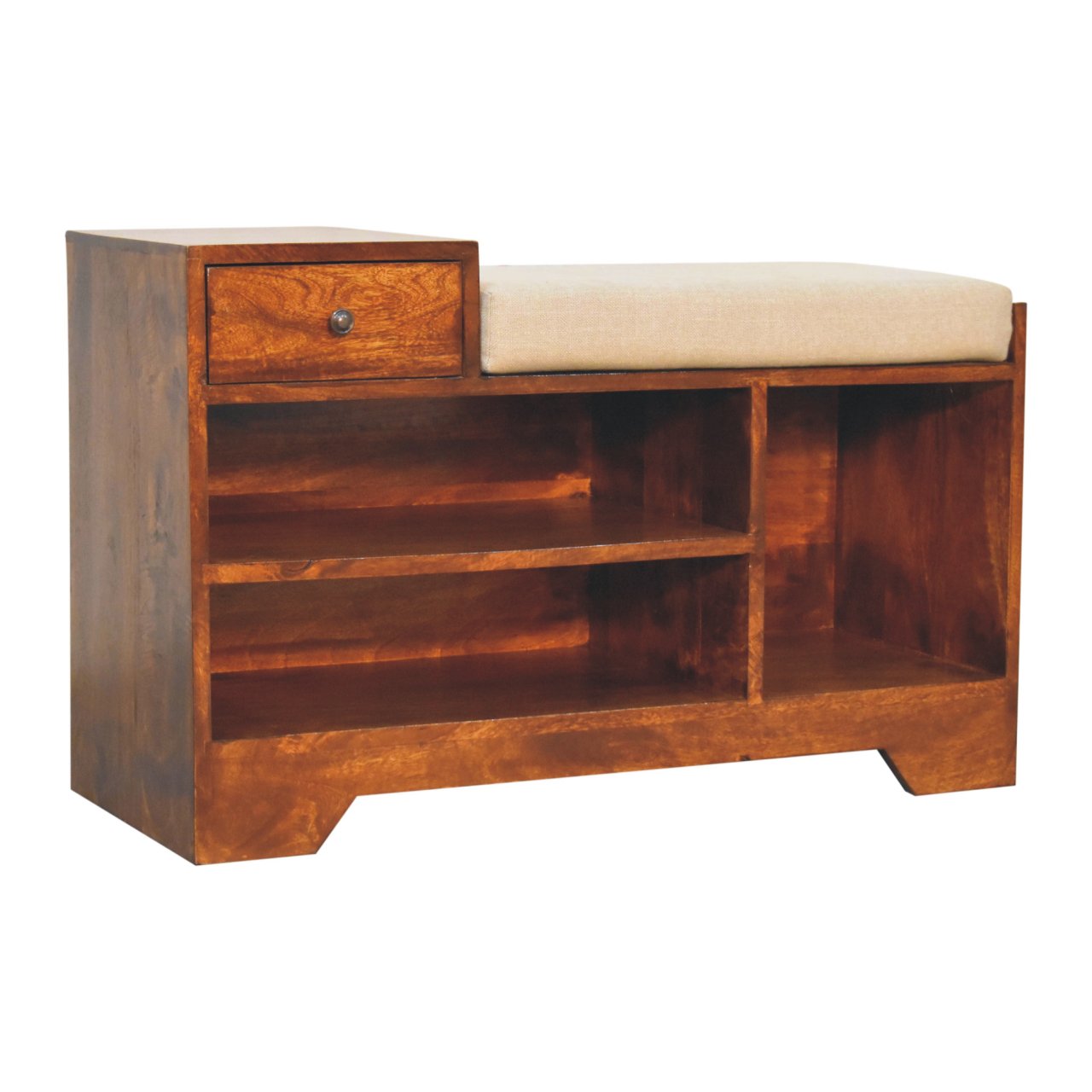 Retreat Chestnut Shoe Bench - Image 3