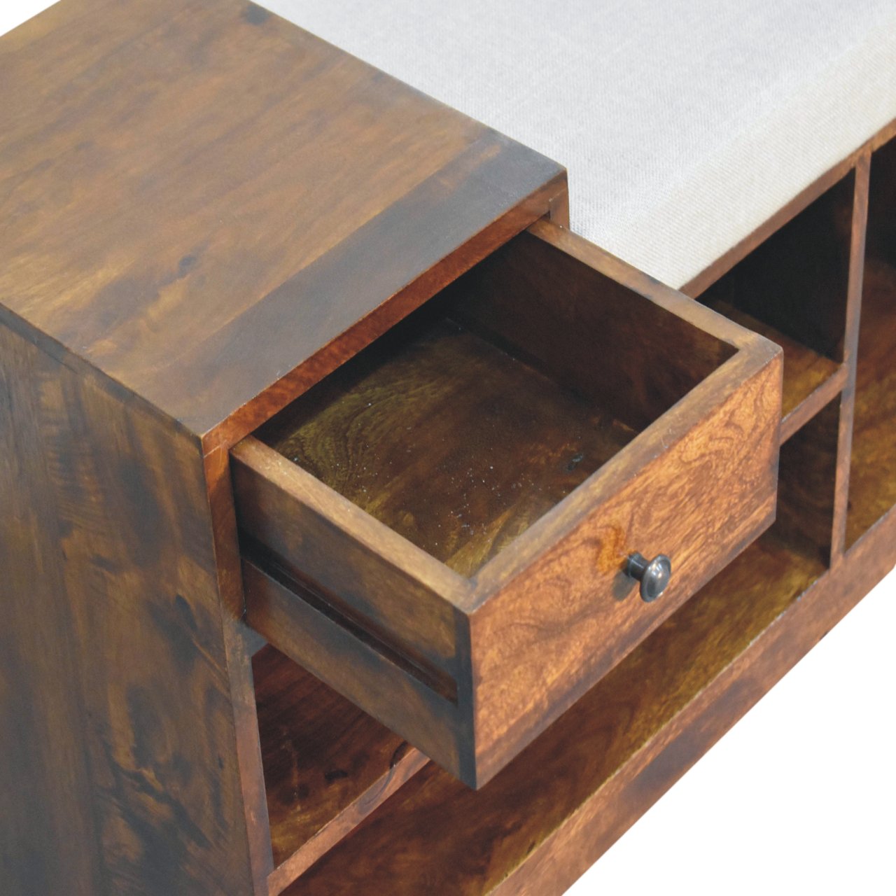 Retreat Chestnut Shoe Bench - Image 5