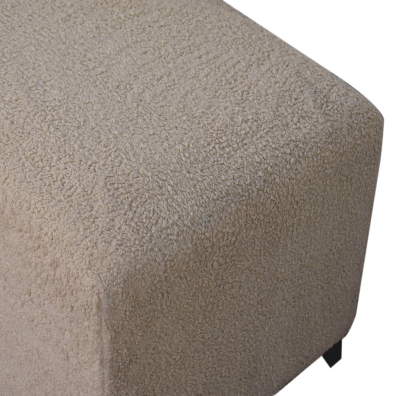 Bliss Cream Bouclé Ottoman - Image 5