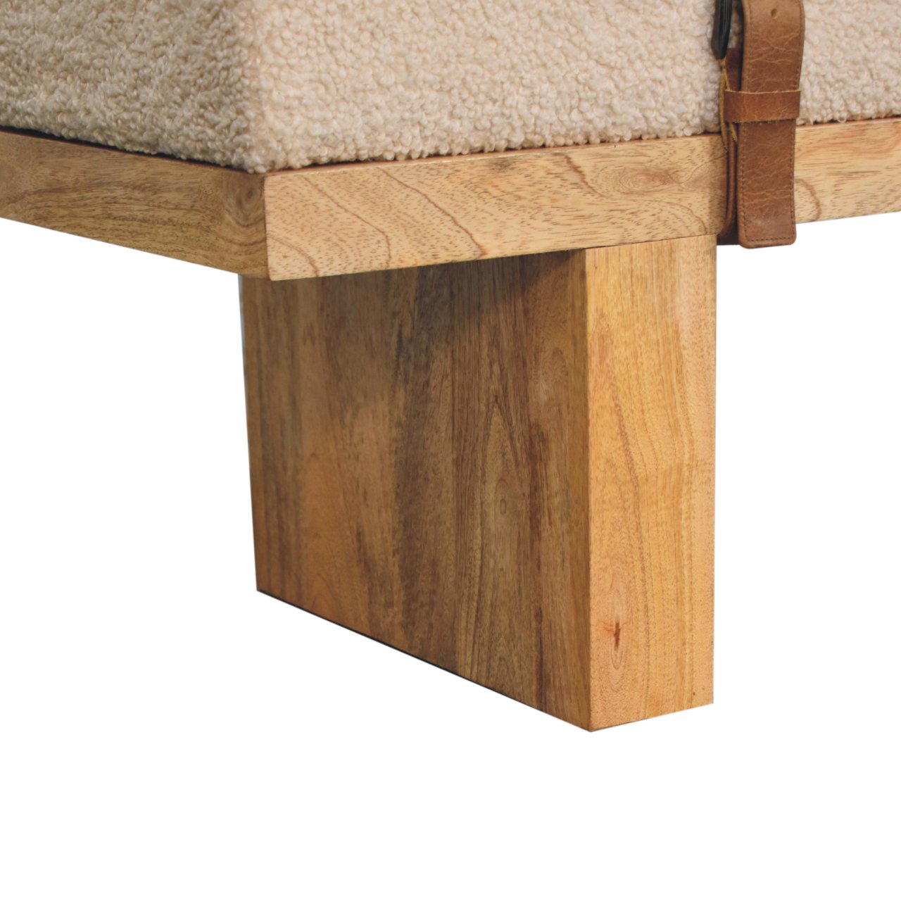 Belmont Cream Boucle Bench - Image 8