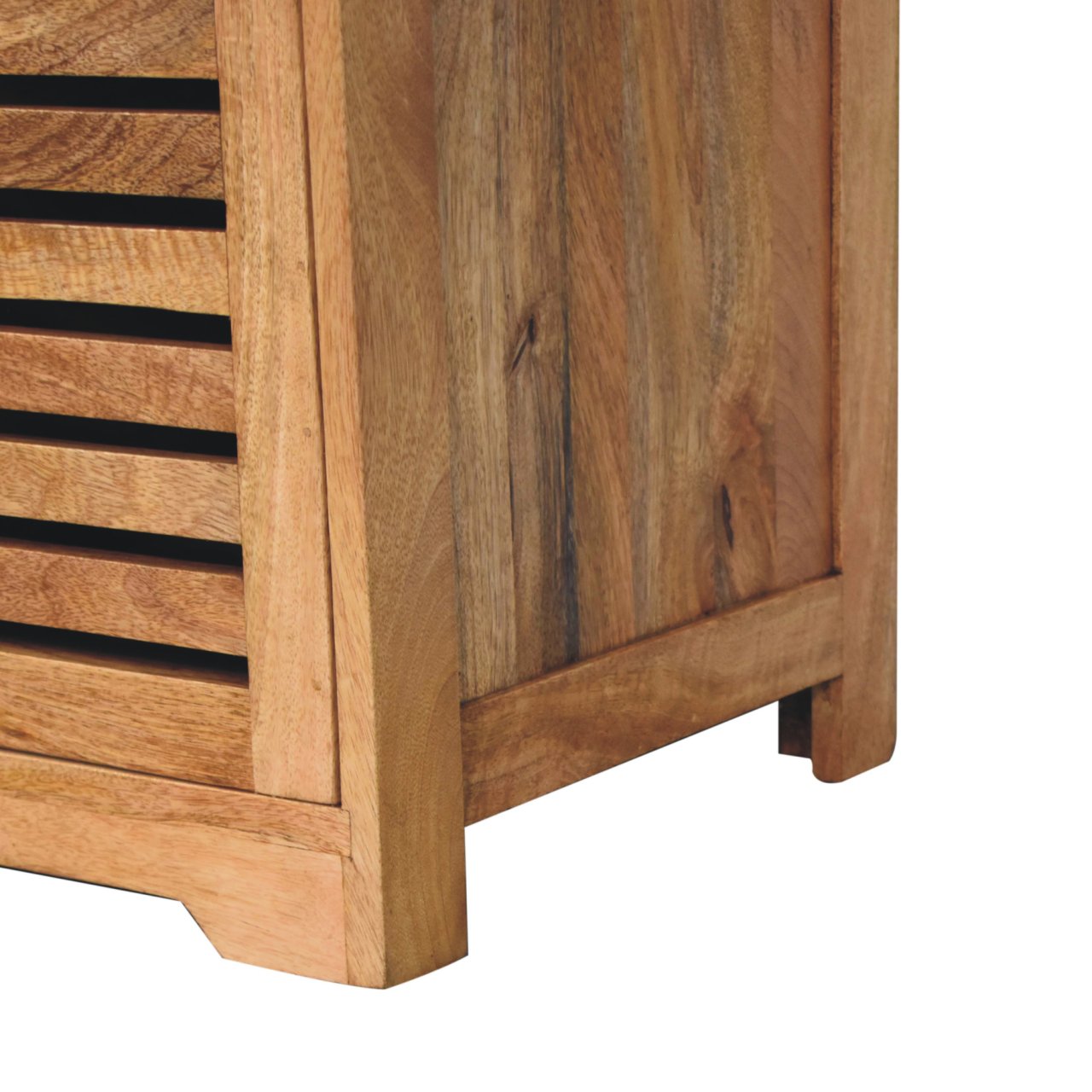 Shutter Oak-ish Shoe Bench - Image 7