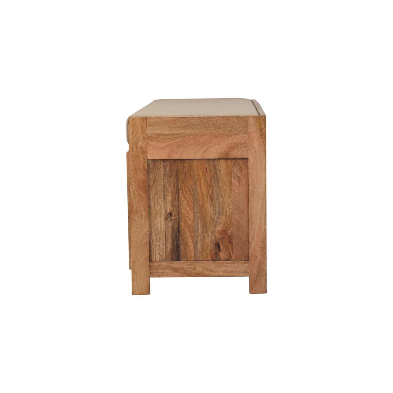 Shutter Oak-ish Shoe Bench - Image 8