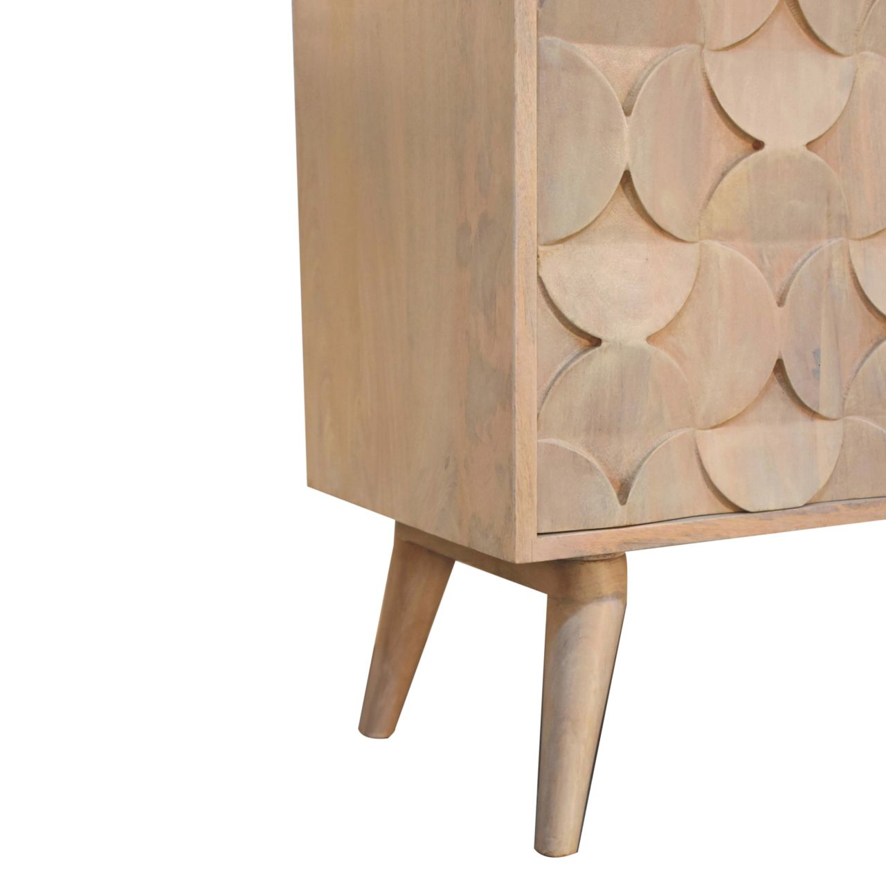 Hourglass Carved Marble Cabinet - Image 8