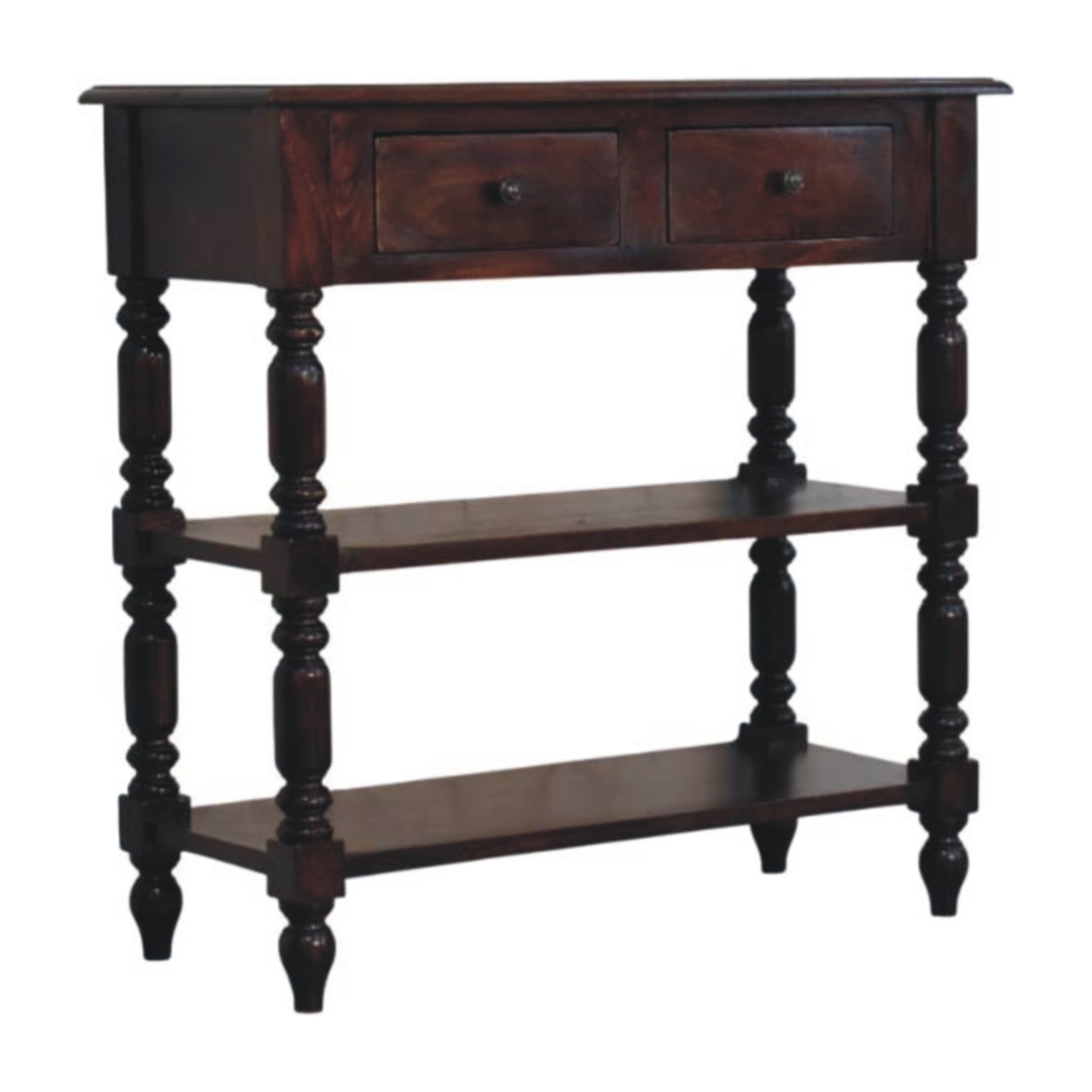 Turned legs Cherry Side Table - Image 2