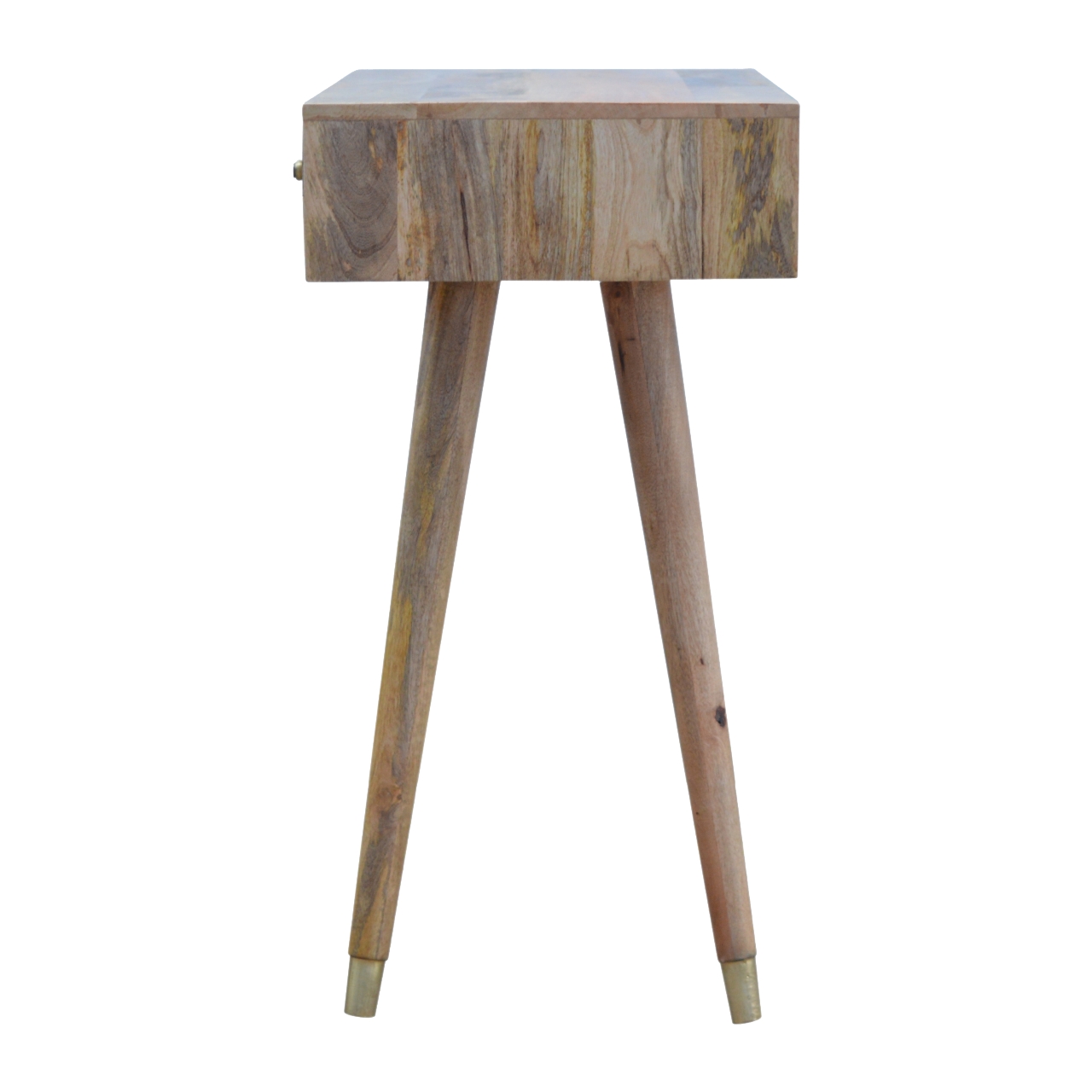 Oak-ish Gold Inlay Console Table - Image 8