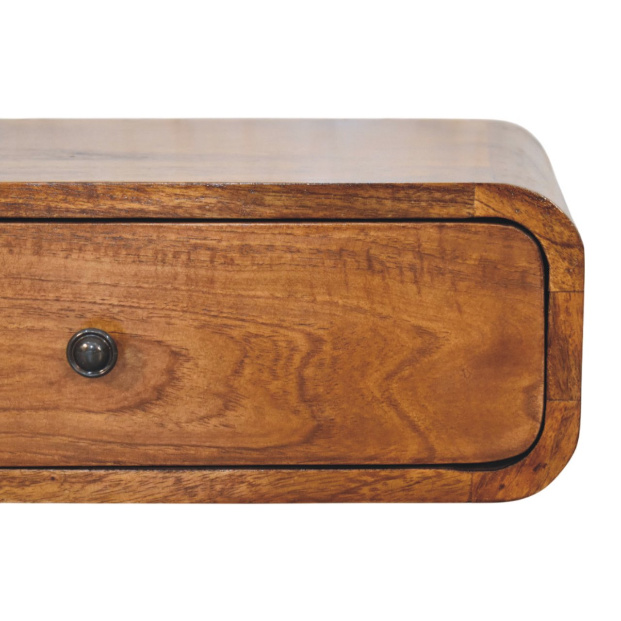 Avora Wall-Mounted Honey Caramel 1 Drawer Nightstand - Image 3