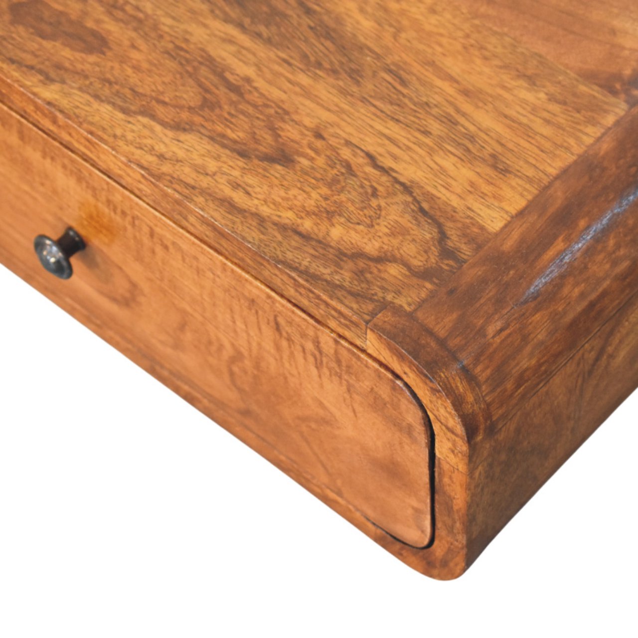Avora Wall-Mounted Honey Caramel 1 Drawer Nightstand - Image 5