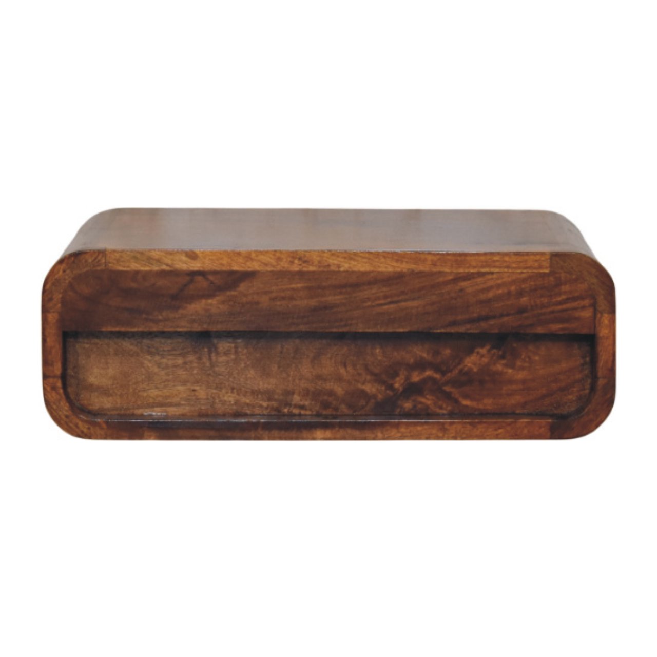 Avora Wall-Mounted Honey Caramel 1 Drawer Nightstand - Image 8