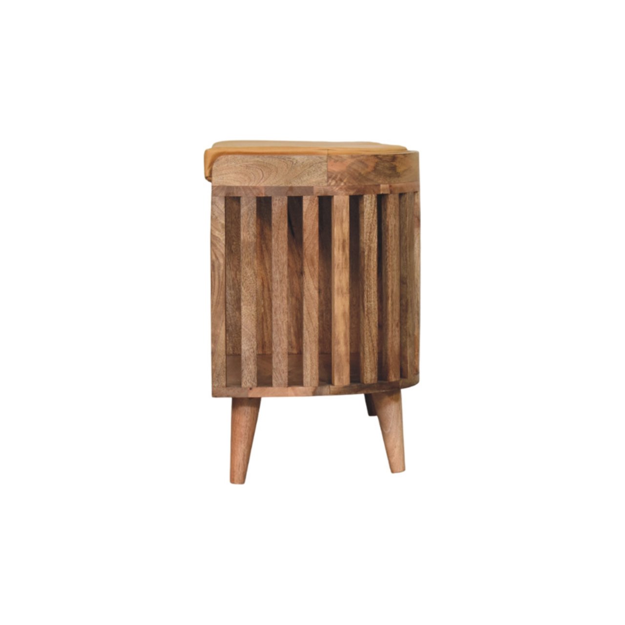 Slatted Oak-ish Bench with 3 slots - Image 5