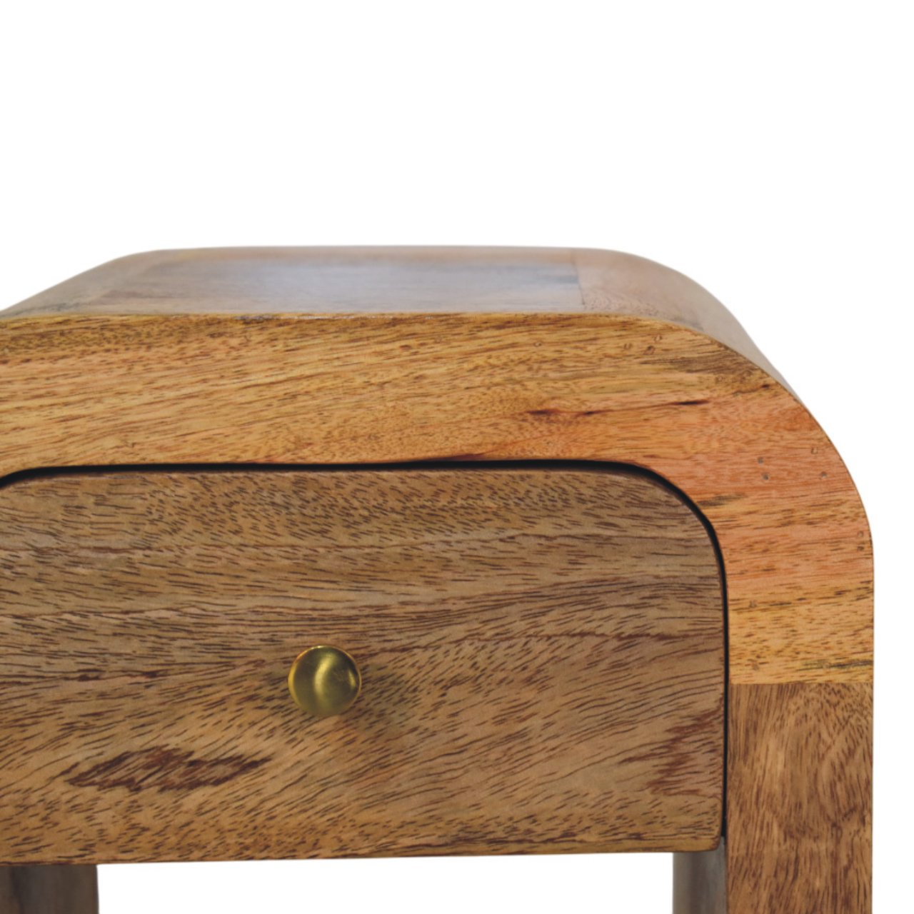 Mini Darcy Oak-ish Nightstand with Curved Edges - Image 3